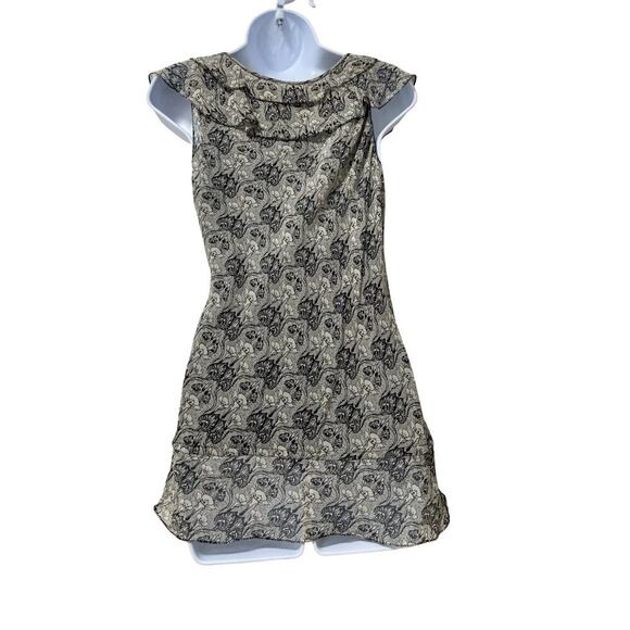 VTG Max Studio Womens Y2K Silk Floral Sheer Tank Top Size 0 Black Dainty Fairy - Picture 2 of 9